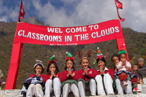 Classrooms in the clouds in Nepal is one of the many international good causes we support...
